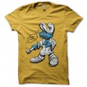 Shirt schtrumpf gangsta jaune pour homme et femme