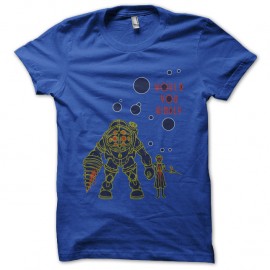Shirt bioshock culte bleu royal pour homme et femme