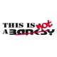 Shirt This is not a banksy blanc pour homme et femme
