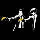 Shirt Banksy - Pulp fiction banana noir pour homme et femme