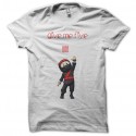 Shirt blanc clumsy le ninja give me five blanc pour homme et femme
