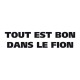 Shirt tout est bon dans le fion blanc pour homme et femme