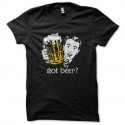 Shirt une petite bière ? noir pour homme et femme