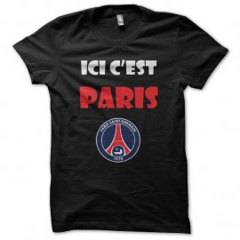 Shirt ICI C'EST PARIS noir pour homme et femme
