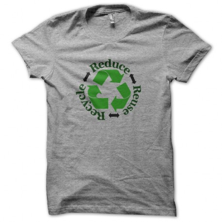 Shirt recyclage écolo gris pour homme et femme