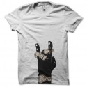 Shirt bling bling hip hop bad blanc pour homme et femme