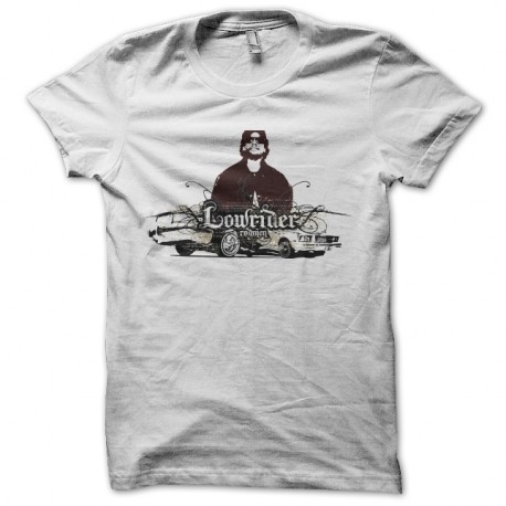Shirt lowrider rodmen blanc pour homme et femme