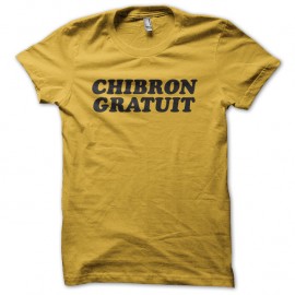 Shirt chibron gratuit jaune pour homme et femme