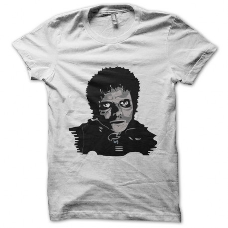 Shirt Michael Jackson Thriller zombie fan art blanc pour homme et femme