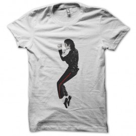 Shirt Michael Jackson Moonwalk blanc pour homme et femme