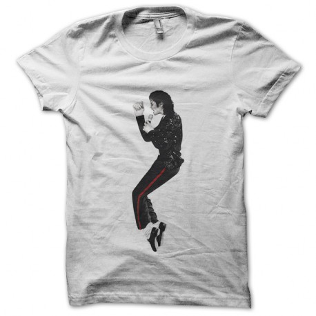 Shirt Michael Jackson Moonwalk blanc pour homme et femme