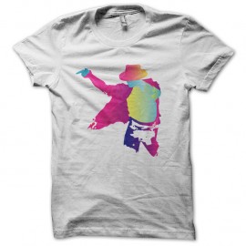 Shirt Michael Jackson pop art blanc pour homme et femme