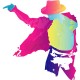 Shirt Michael Jackson pop art blanc pour homme et femme