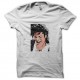 Shirt Michael Jackson visage fan art blanc pour homme et femme