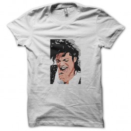 Shirt Michael Jackson visage fan art blanc pour homme et femme
