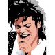 Shirt Michael Jackson visage fan art blanc pour homme et femme