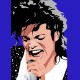 Shirt Michael Jackson visage fan art bleu pour homme et femme