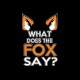 Shirt "What Does the fox say ?" noir pour homme et femme