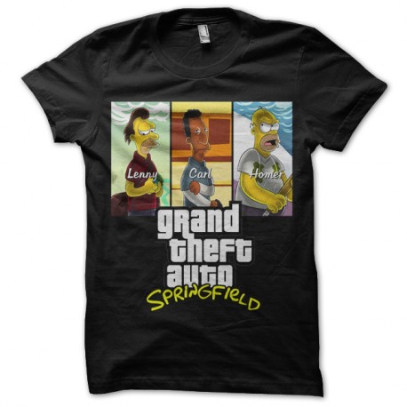 Shirt GTA Springfield - Noir pour homme et femme
