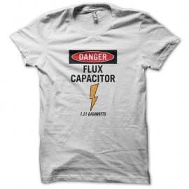 Shirt Flux capacitor retour vers le futur blanc pour homme et femme