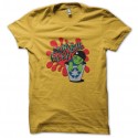 Shirt zombi geek jaune pour homme et femme