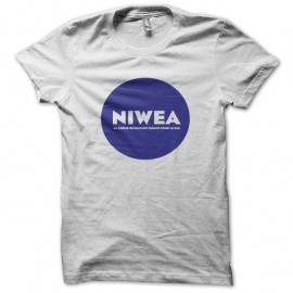 Shirt nivea parodie niwea blanc pour homme et femme