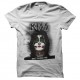 Shirt kiss catman blanc pour homme et femme