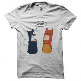 Shirt super héros ridicules blanc pour homme et femme