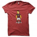 Shirt cristiano ronaldo en simspon de couleur rouge pour homme et femme