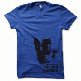 Shirt Afro Revolution noir/bleu royal pour homme et femme