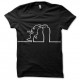 Shirt la linea amoureux en noir pour homme et femme