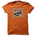 Shirt Sheldon - mire TV - orange pour homme et femme