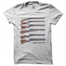 Shirt winchester exaggerated rifle blanc pour homme et femme