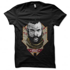 Shirt Mister T "I pity the fool" noir pour homme et femme