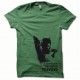 Shirt Afro Revolution noir/vert bouteille pour homme et femme