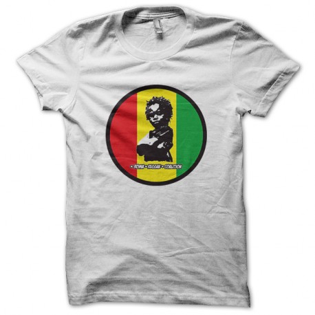 Shirt roma reggae coalition blanc pour homme et femme