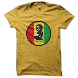 Shirt roma reggae coalition jaune pour homme et femme