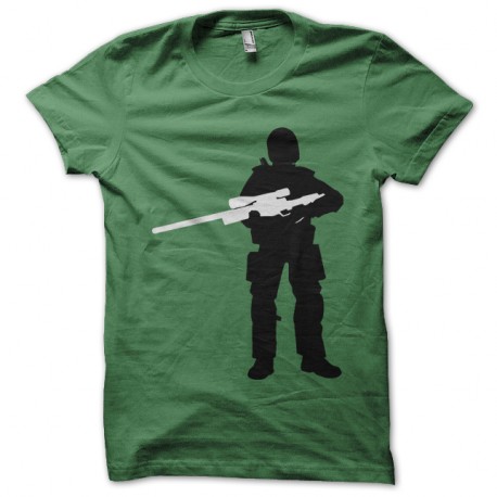 Shirt sniper ghost warrior vert pour homme et femme