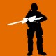 Shirt sniper ghost warrior orange pour homme et femme