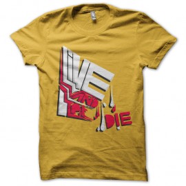 Shirt live and let die jaune pour homme et femme