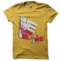 Shirt live and let die jaune pour homme et femme