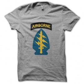 Shirt air borne us special force gris pour homme et femme