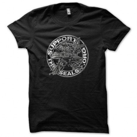 Shirt frogman the seal noir pour homme et femme