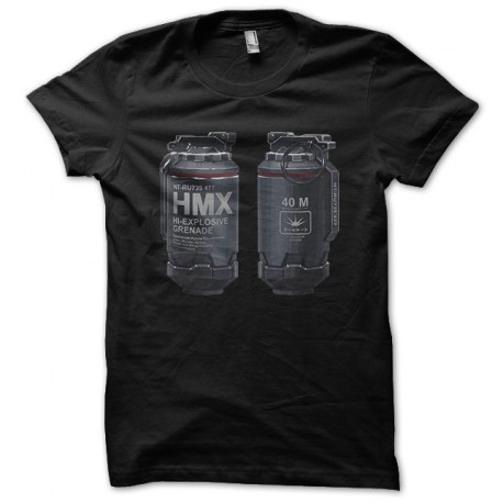 Shirt HMX hi explosive grenade noir pour homme et femme