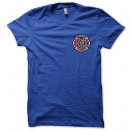 Shirt chicago fire écusson bleu royal pour homme et femme