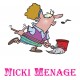 Shirt nicki menaje parodie nicki minaj en blanc pour homme et femme