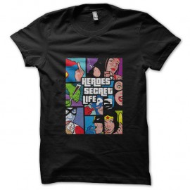 Shirt Super Heros parodie GTA noir pour homme et femme