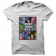 Shirt Super Heros parodie GTA blanc pour homme et femme