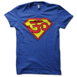 Shirt superman Ohm trance bleu pour homme et femme