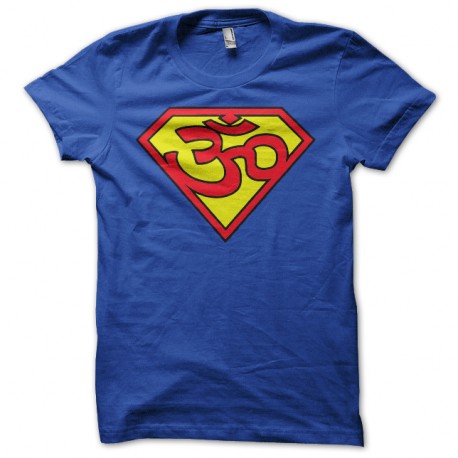 Shirt superman Ohm trance bleu pour homme et femme
